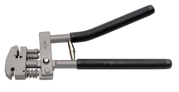 Elora Loch- und Absetzzange, Absetztiefe 11 mm, Stempeldurchmesser 5 mm, drehbarer Kopf, Modell 1644-20