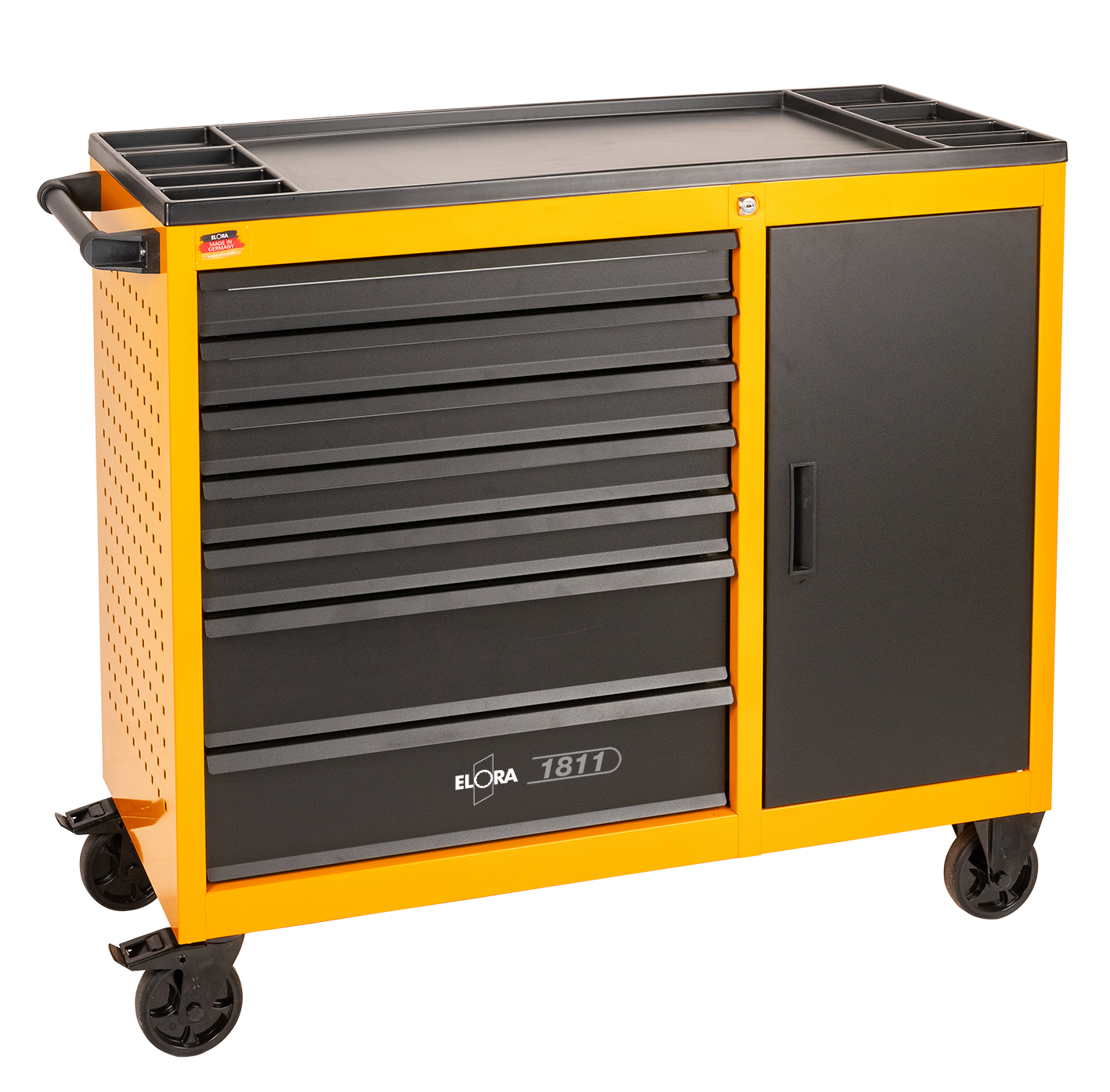 Elora Rollwerkbank 1811-L mit 7 kugelgelagerten Schubladen, Zentralverriegelung und 450 kg Tragkraft