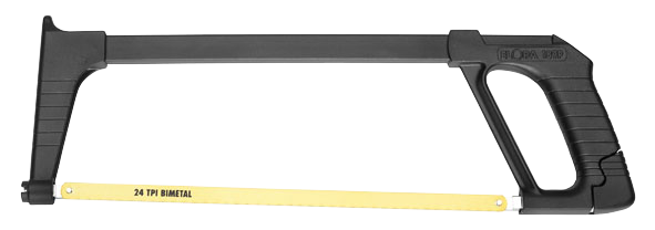 ELORA Metallsägebogen – Modell 189-P, für 300 mm Sägeblätter, mit einstellbarer Blattspannung und 6-fach arretierbarer Blattstellung