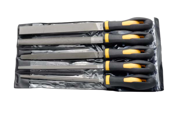 ELORA Werkstattfeilen-Satz, 5-teilig, Hieb 2 – Modell 209 S5K mit Kunststofftasche