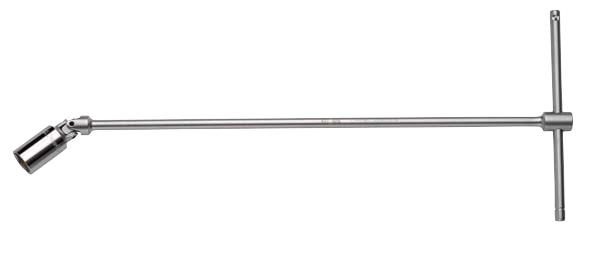 Elora Gelenksteckschlüssel mit Magnet und T-Griff, 14 mm, matt verchromt, Modell 236-LMG