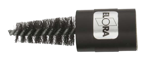 ELORA Batteriepolklemmen-Bürste – Modell 252, für Kabelklemmen- und Batteriepolreinigung, inkl. Kunststoffbehälter