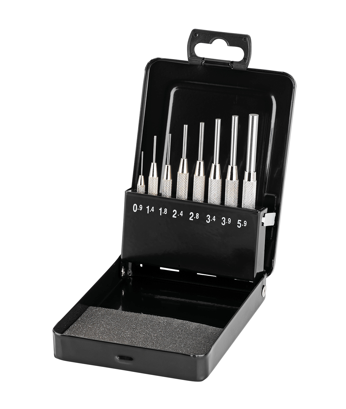 ELORA Splinttreibersatz 270-S8 – 8-teilig, Metallkassette, Führungshülse, 115CrV3