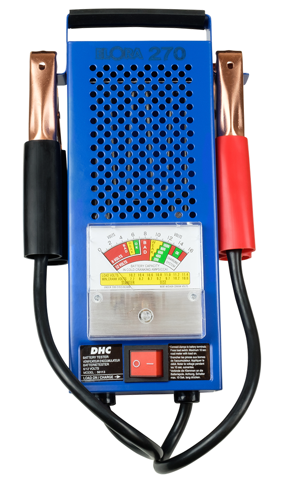 ELORA Batterietester – Modell 270, zur Diagnose von Ladesystemen und Batteriezustand (6 & 12 Volt)