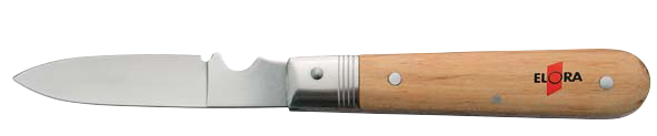 ELORA Kabel-Klappmesser – Modell 281, einklappbare Klinge und Holzgriff
