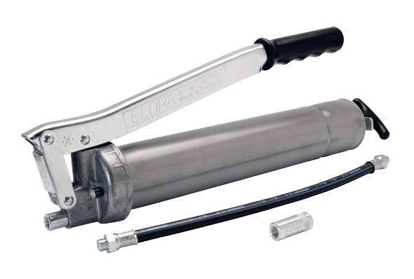 ELORA Handhebel-Fettpresse – Modell 385, Industrieausführung mit Kurzhubsystem, 400 bar Arbeitsdruck