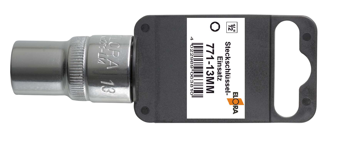 Elora Kunststoffaufhänger 1/2", passend für Steckschlüsseleinsätze und Antriebswerkzeuge, Modell 770-L SB