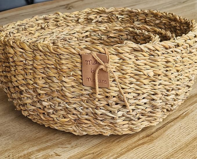 Körbchen 3er Set 20cm, 25cm, 30cm Natur Seegras, Korb, Deko, Bastkorb