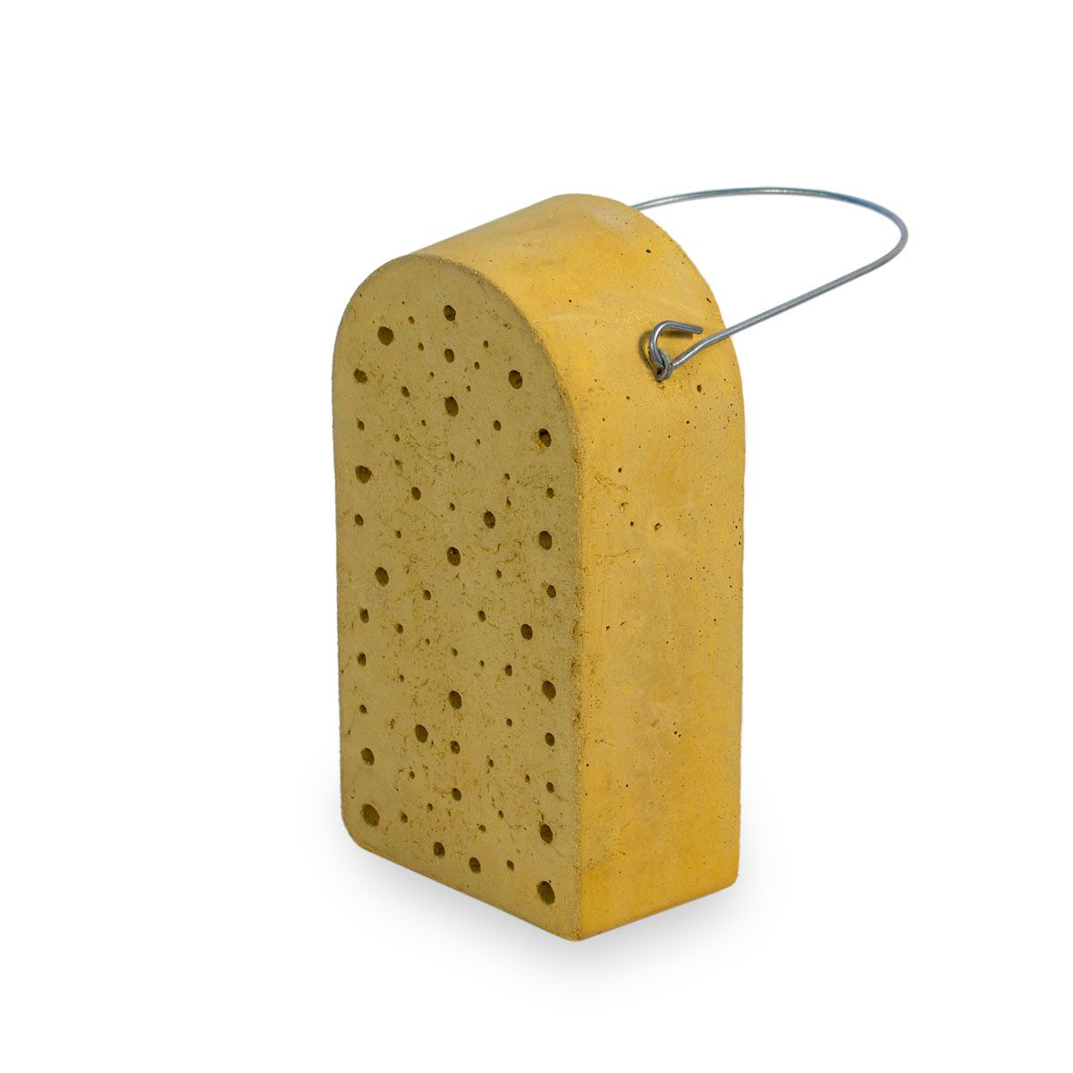 Schwegler Insektennistblock mit gelochten Niströhren – Nisthilfe aus Holzbeton für Wildbienen und Schlupfwespen
