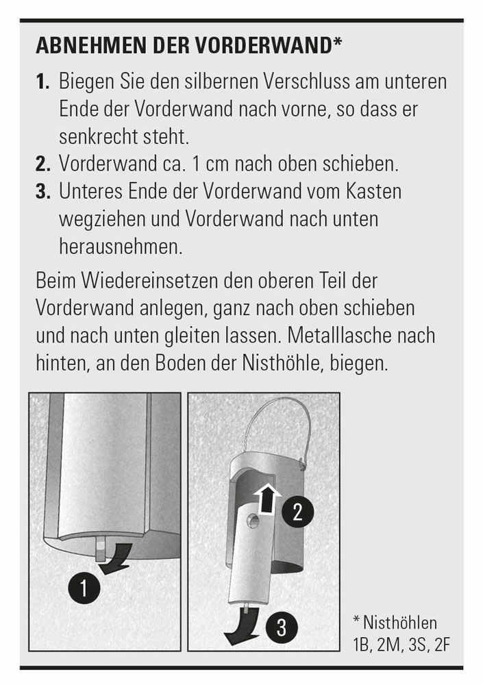 Schwegler Nisthöhle 1B mit 26 mm Flugloch – für Kleinmeisen