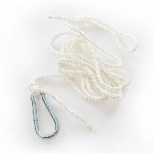 CORDA & CORDINJO – wetterfeste Aufhängeseile für Hängematten, 2,5 m & 5 m, mit Karabiner und Schlaufe
