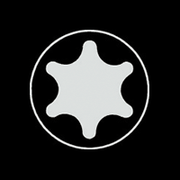 Elora Schraubendreher-TORX® M6, extra lang, ELORA-760TX-30/300 – Für tiefliegende Verschraubungen, matt verchromte Klinge, 2K-Griff