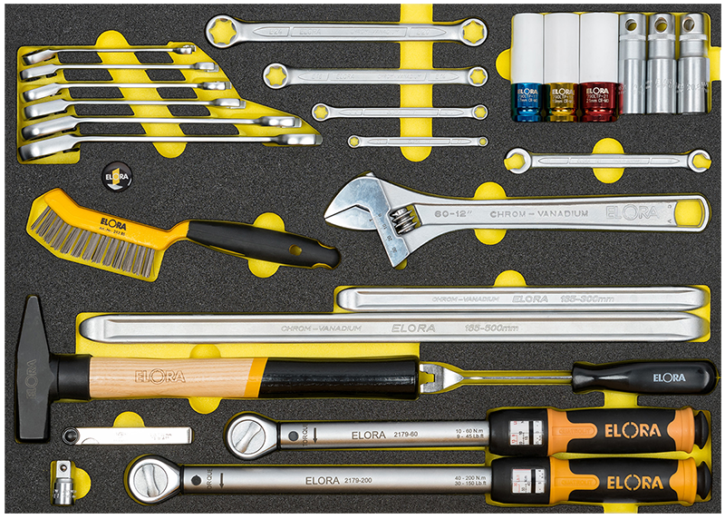 ELORA Modul-KFZ-Reifen-Bremsen-Satz OMS-47 – Vielseitiges Set für Reifen- und Bremsenarbeiten