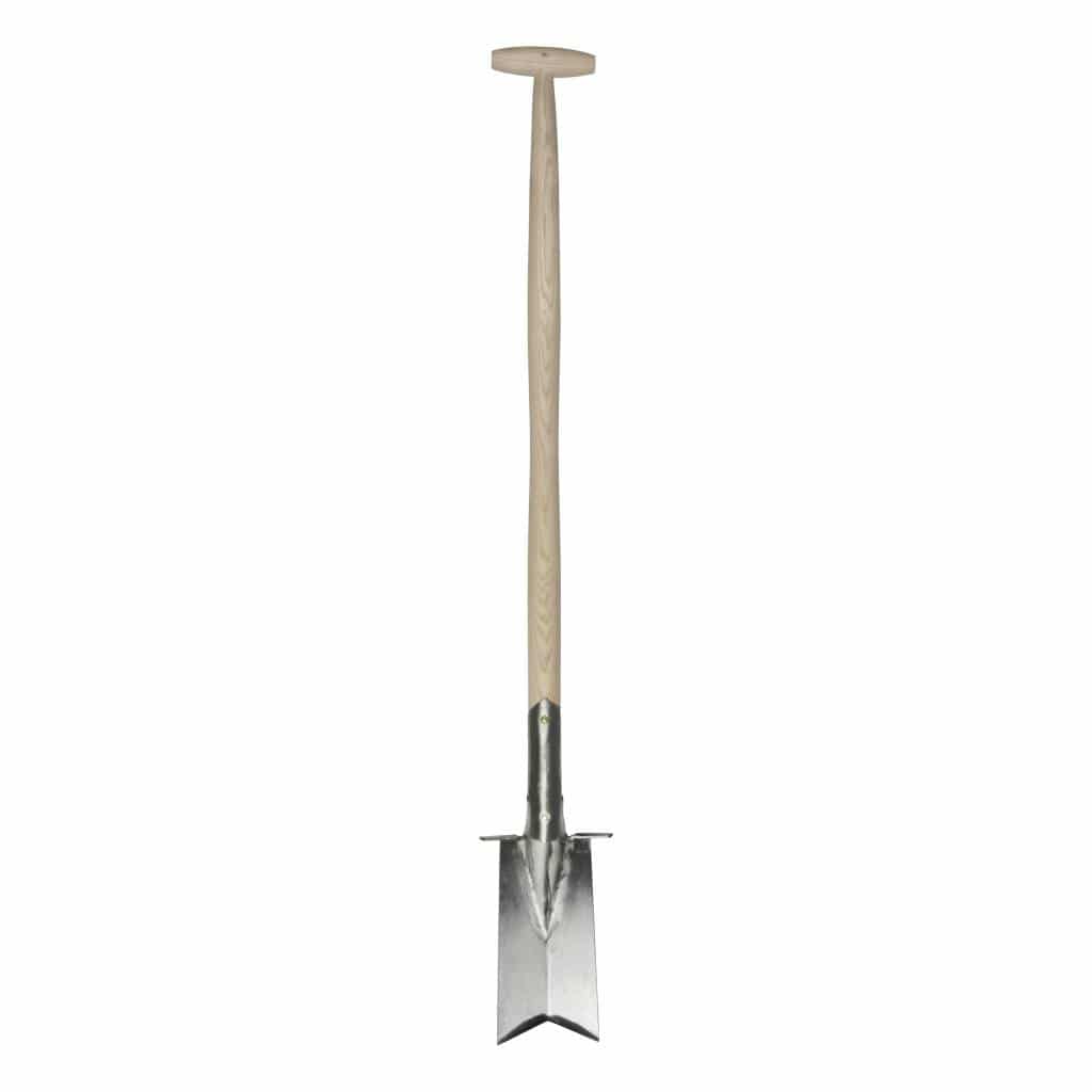 Sneeboer Pflanzspaten mit Tritt Luxe mit 11 cm Edelstahlklinge und 90 cm Eschenholzgriff, Gesamtlänge 108 cm