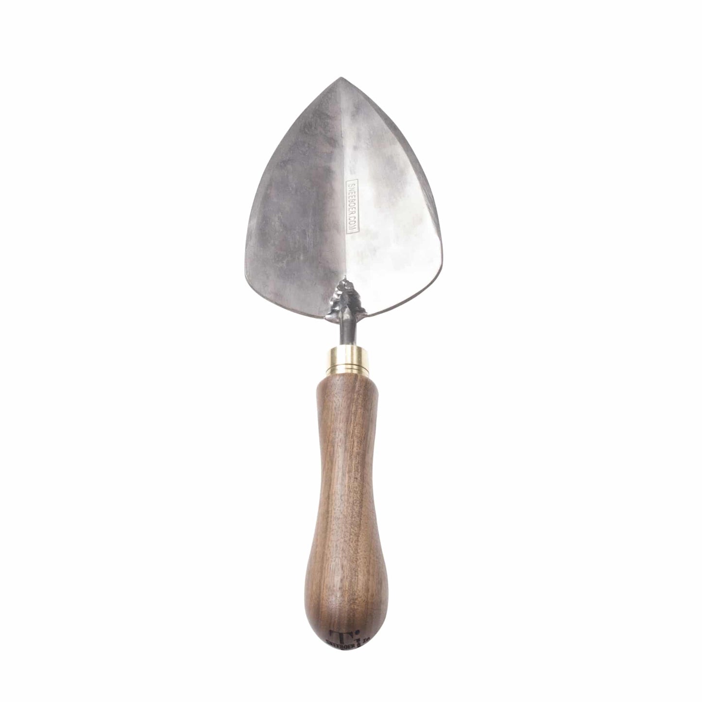 Sneeboer Titanium Pflanzschaufel mit 9,50 cm Titan-Klinge und 14 cm Walnussholzgriff, Gesamtlänge 31 cm