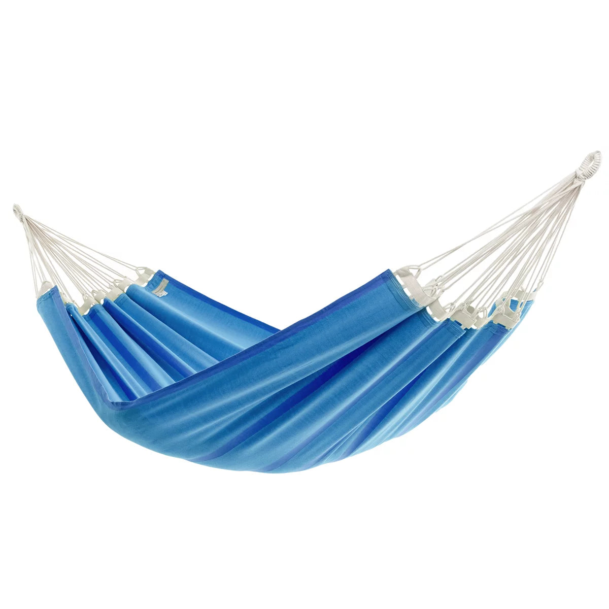 tuchhaengematte zum chillen in blau