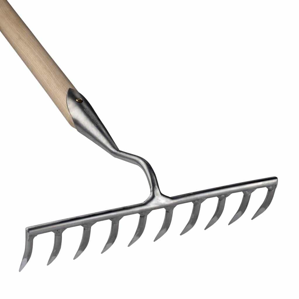 Sneeboer Harken und Rechen mit Edelstahlklingen und ergonomischen Eschenholzgriffen – ideal für Unkrautentfernung und Gartenpflege