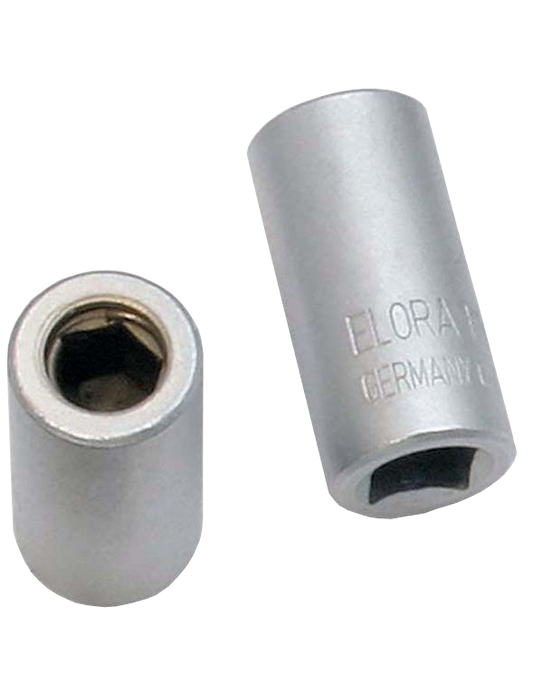 ELORA Bithalter 1/4" – Matt verchromt, Modell 1450-16, aus Chrom-Vanadium-Stahl mit Bit-Haltefeder