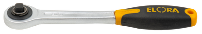 Elora Durchsteckknarre 1/4" mit QUATROLIT®-2K-Griff und geschmiedetem Rad, Modell 1450-2ZI
