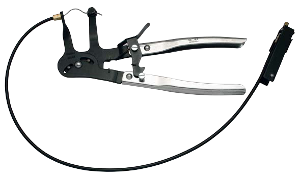 ELORA Schlauchschellen-Zange 244-4 – Ideal für Federband- und Raumsparschellen, 610 mm Bowdenzug