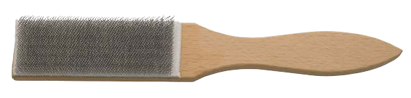Elora Feilenbürste mit Holzkörper und dichtem Stahldrahtbesatz, Arbeitsfläche 250 x 40 mm, Modell 250FB
