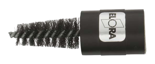ELORA Batteriepolklemmen-Bürste – Modell 252, für Kabelklemmen- und Batteriepolreinigung, inkl. Kunststoffbehälter