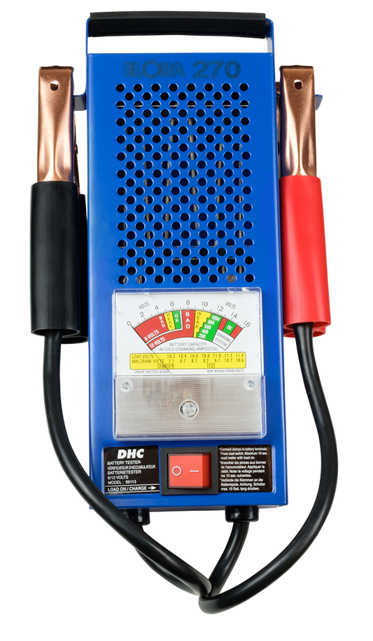 ELORA Batterietester – Modell 270, zur Diagnose von Ladesystemen und Batteriezustand (6 & 12 Volt)