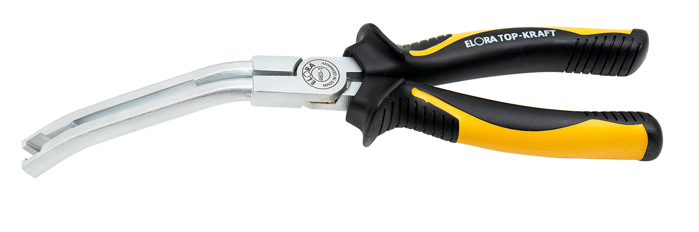 ELORA Glühkerzenstecker-Zange, gebogen 463-1 – Für tiefliegende Glühkerzenstecker an schwer zugänglichen Stellen
