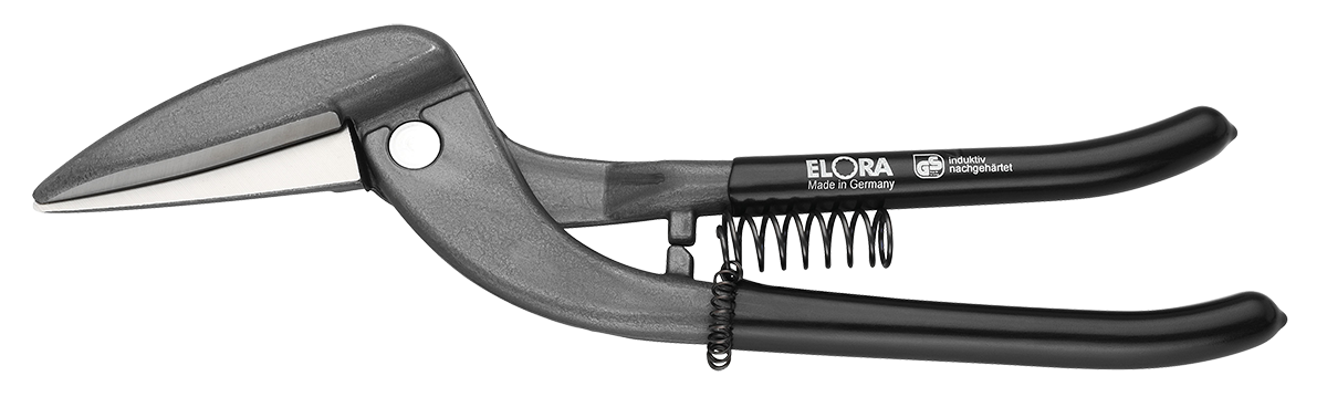 ELORA Pelikan-Blechschere 497R-300 – Rechtsschneidend, für Bleche bis 1,8 mm, PVC-Griff