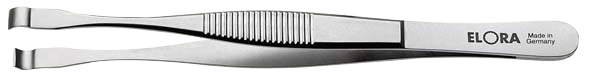 Elora Elektronik Bestückungspinzette, blendfrei mattiert, rostfrei und antimagnetisch, Modell 5110-ST
