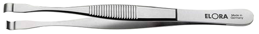 Elora Elektronik Bestückungspinzette, blendfrei mattiert, rostfrei und antimagnetisch, Modell 5110-ST
