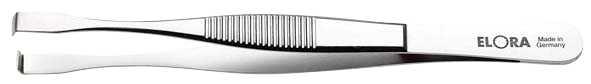 Elora Elektronik Bestückungspinzette, 90° abgewinkelte Spitzen, rostfrei und antimagnetisch, Modell 5120-ST
