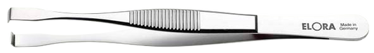 Elora Elektronik Bestückungspinzette, 90° abgewinkelte Spitzen, rostfrei und antimagnetisch, Modell 5120-ST
