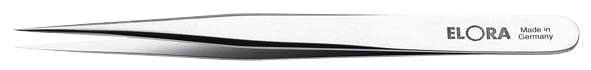 Elora Elektronikpinzette, blendfrei mattiert, extrem feine gerade Spitzen, Modell 5160-ST
