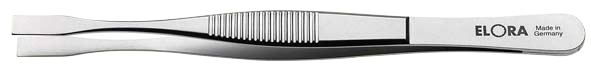 Elora Elektronik Greifpinzette, rostfrei, blendfrei mattiert, mit geriffelten Griffflächen, Modell 5220-ST
