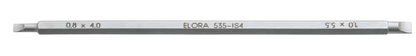 Elora Schraubendreherklinge Variant, Schlitz, ELORA-535-IS 4, passend für Schraubendreherheft Nr. 520, matt verchromt, Sonderstahl
