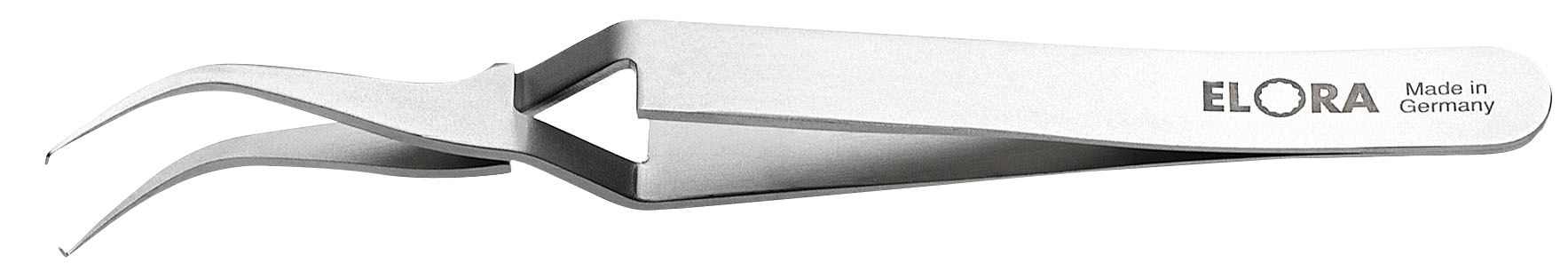 Elora Elektronik SMD Kreuzpinzette, rostfrei, blendfrei mattiert, Modell 5370-ST

