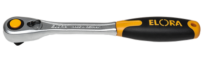 Elora Hebelumschaltknarre 1/2", feinverzahnt, schmaler Kopf, matt verchromt, Modell 770-L1K
