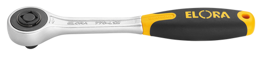 Elora Durchsteckknarre 1/2" mit rundem Kopf und QUATROLIT®-2K-Griff, Modell 770-L1ZI