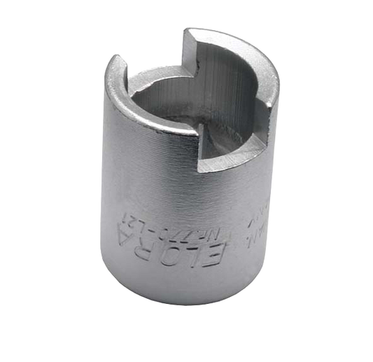 Elora Kühlwasser-Ablasseinsatz 1/2", für Caterpillar-Fahrzeuge, Nutbreite 11 mm, matt verchromt, Modell 770-L21

