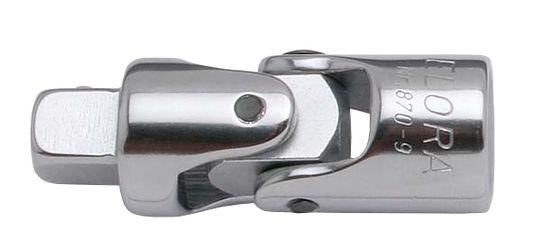 Elora Kardangelenk 3/8", verchromt, poliert, Chrom-Vanadium, Kugelarretierung, Modell 870-9
