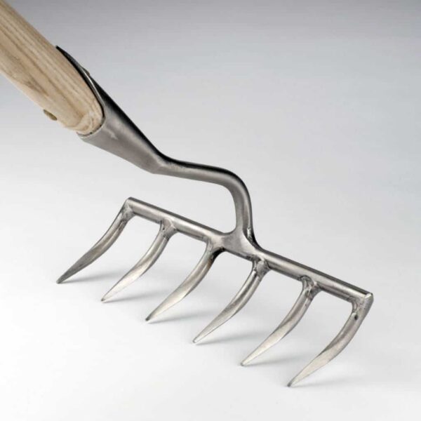 Sneeboer Garten-Harke 6 Zinken – Robustes Werkzeug für Bodenbearbeitung (167 cm)