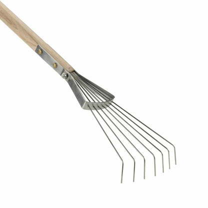 Sneeboer Laub-Harke 7 Zinken – Kompaktes Werkzeug für präzise Gartenpflege (158 cm)