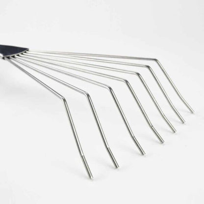 Sneeboer Laub-Harke 7 Zinken Luxe – Kompaktes Werkzeug für präzise Gartenpflege (85 cm)