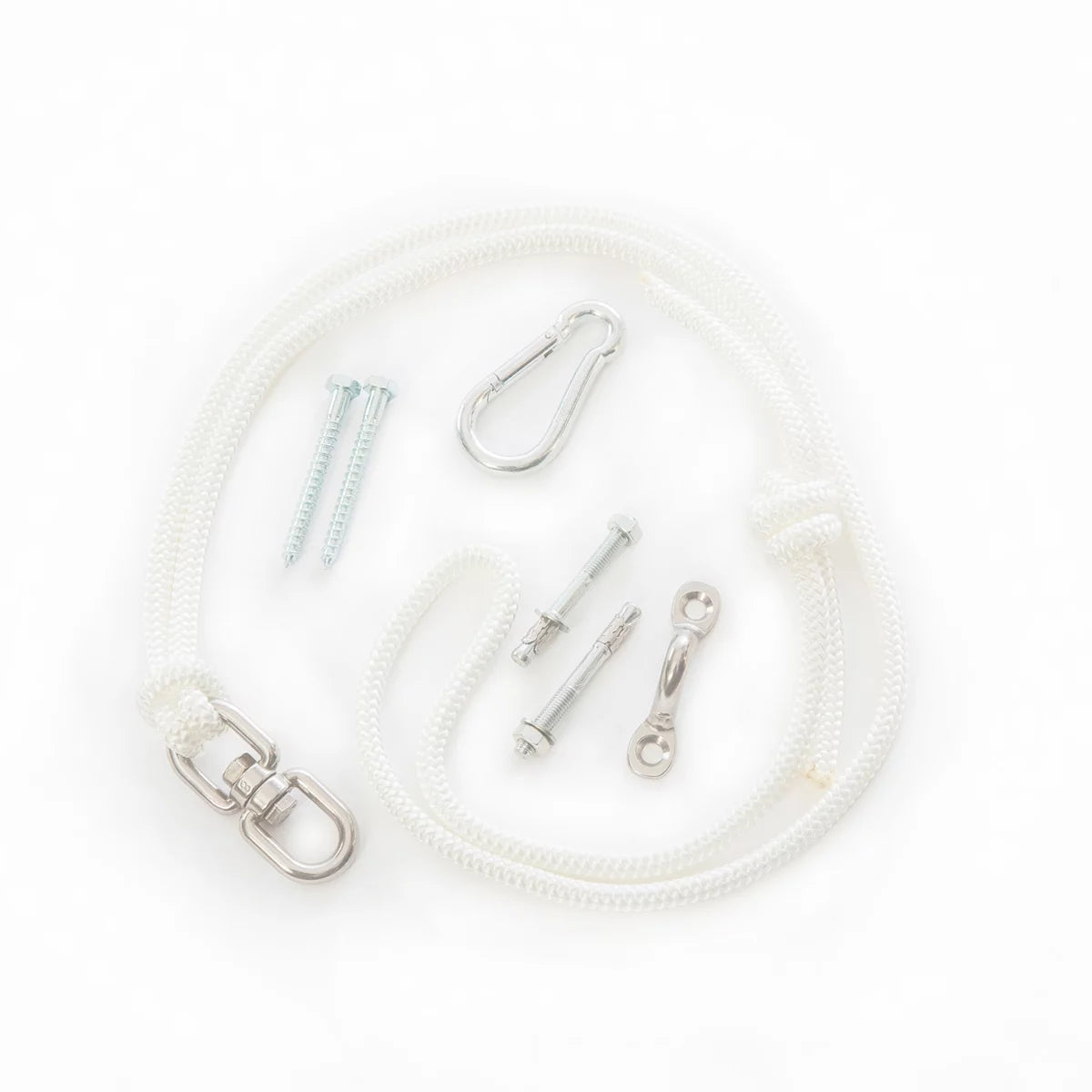 Aufhängeset KIDFIX mit Seil, Haken, Wirbel und Karabiner für Kinderhängesessel