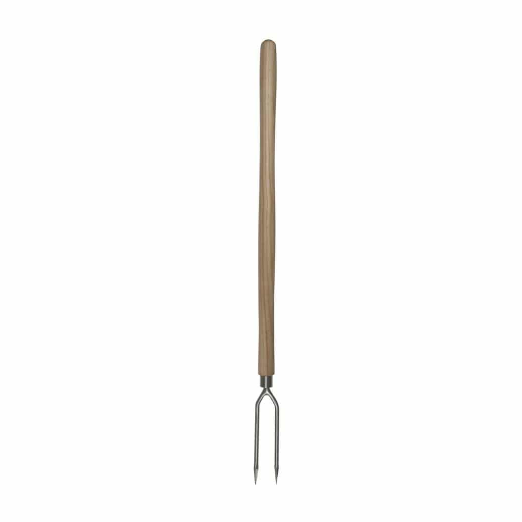 Sneeboer Blumengabel 2Z Luxe mit 4 cm Edelstahlklinge und 60 cm Eschenholzgriff, Gesamtlänge 76 cm
