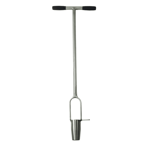 Sneeboer Blumenzwiebelpflanzer mit 6 cm Edelstahlklinge und 61 cm Stiel, Gesamtlänge 86 cm
