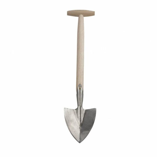 Sneeboer Great Dixter Stauden-Spaten mit 12 cm Edelstahlklinge und 42 cm Eschenholzgriff, Gesamtlänge 56 cm
