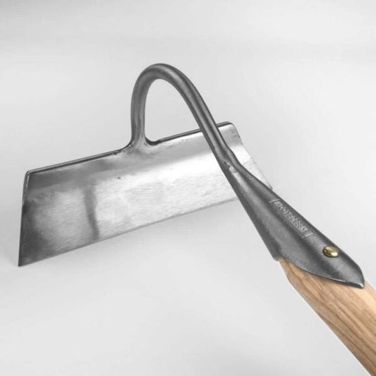 Sneeboer Hacke mit 20 cm Edelstahlklinge und 155 cm Eschenholzgriff, Gesamtlänge 168 cm
