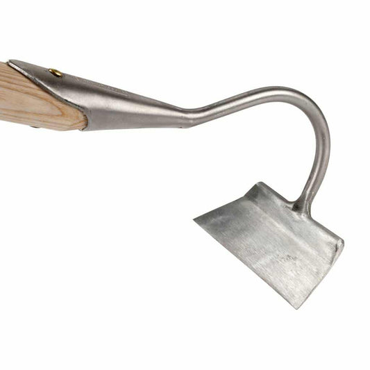 Sneeboer Hacke mit 12,5 cm Edelstahlklinge und 155 cm Eschenholzgriff, Gesamtlänge 168 cm
